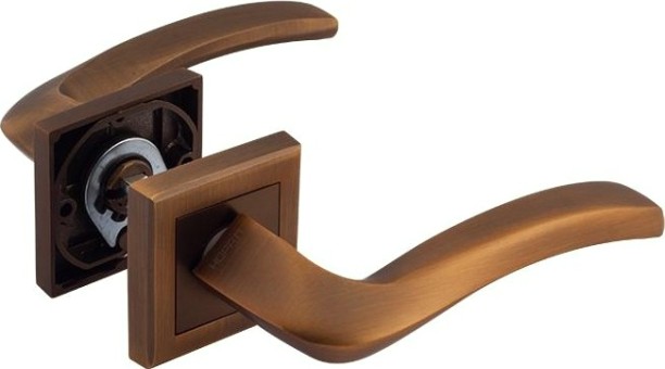 Ручка дверная НОРА-М 112 К AL комплект "Матовый кофе" [16587]