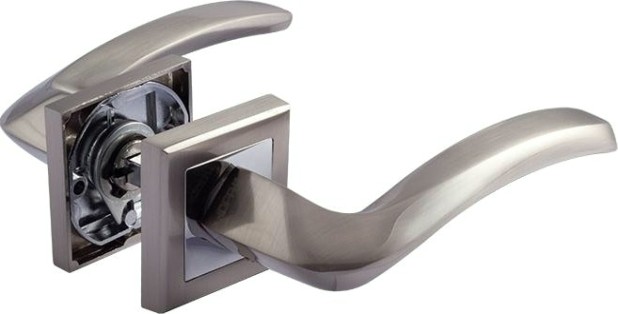 Ручка дверная НОРА-М 112 К AL комплект "Матовый никель" [16586]