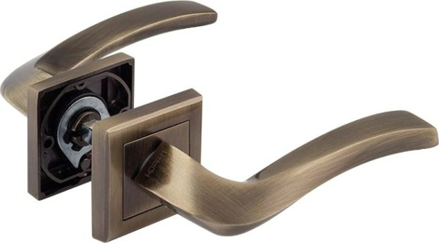 Ручка дверная НОРА-М 112 К AL комплект "Старая бронза" [16584]