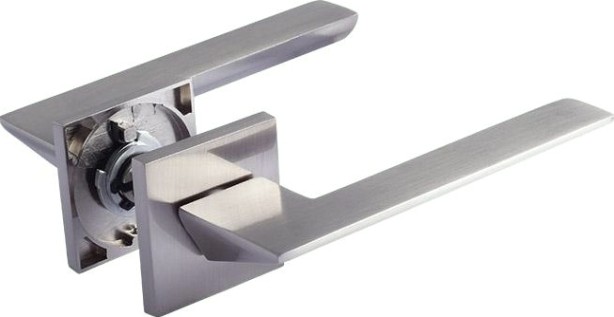 Ручка дверная НОРА-М 130K Slim "Матовый никель" [18614]