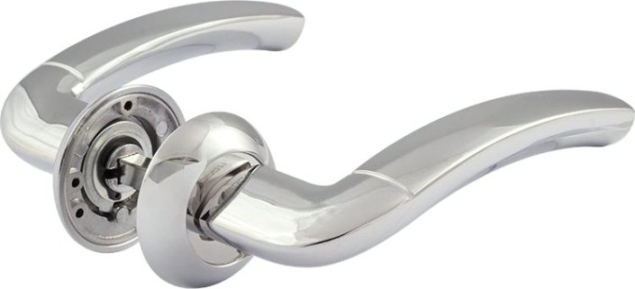 Ручка дверная НОРА-М 23 А Al комплект "Хром" [16086]