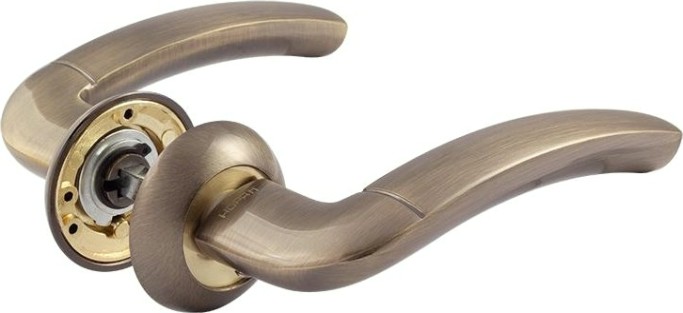 Ручка дверная НОРА-М 23 А Al комплект "Старая бронза" [16050]