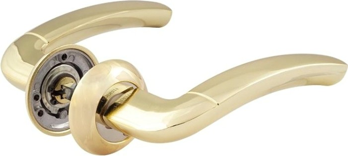 Ручка дверная НОРА-М 23 А Al комплект "Золото" [16048]