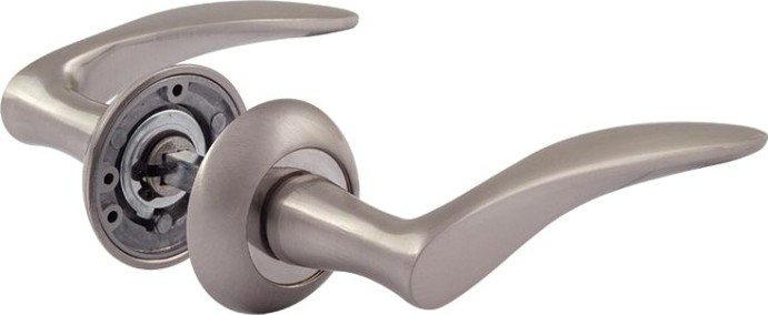 Ручка дверная НОРА-М 38 А AL комплект "Матовый никель" [15288]