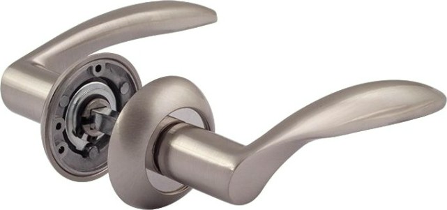 Ручка дверная НОРА-М 94 А AL комплект "Матовый никель" [15292]