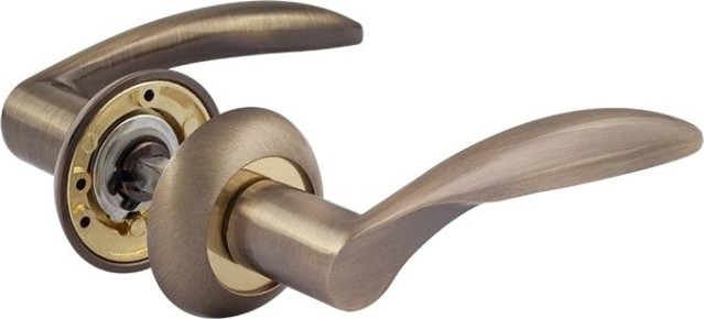 Ручка дверная НОРА-М 94 А AL комплект "Старая бронза" [15293]