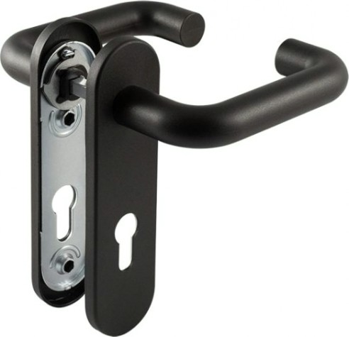 Ручка дверная НОРА-М ПП-02-72 мм противопожарная "Черная" [18556]