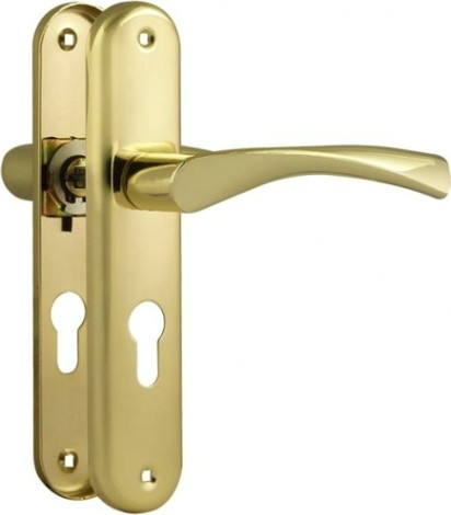 Ручка на планке НОРА-М 100-55 мм комплект "Золото" [16896]