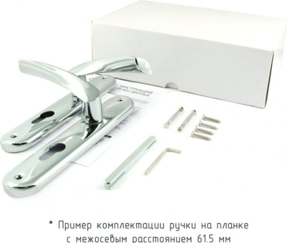 Ручка на планке НОРА-М 100-62 мм комплект "Хром" [17000]