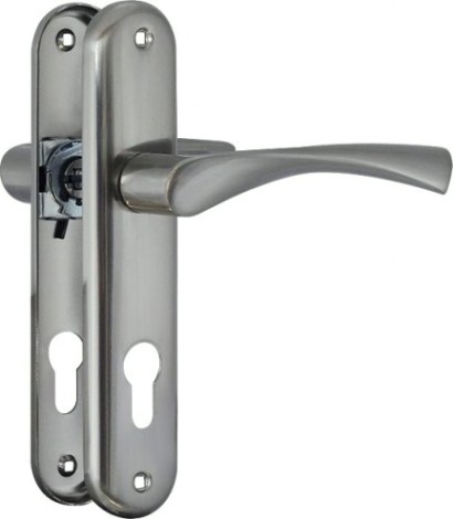 Ручка на планке НОРА-М 100-70 мм комплект "Матовый никель" [8696]