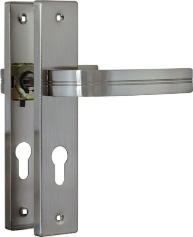 Ручка на планке НОРА-М 106-62 мм комплект "Матовый хром/Хром" [17003]