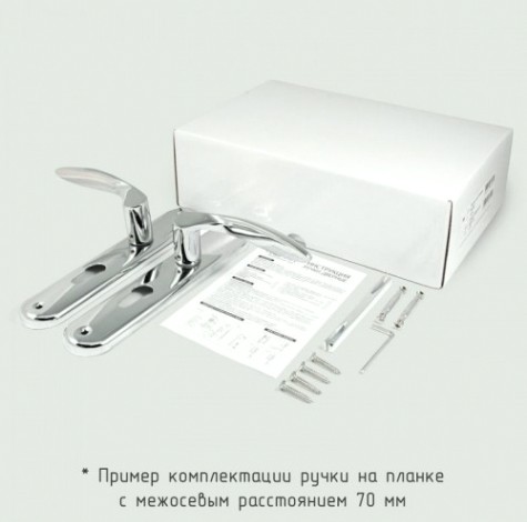 Ручка на планке НОРА-М 106-70 мм комплект "Хром" [16992]