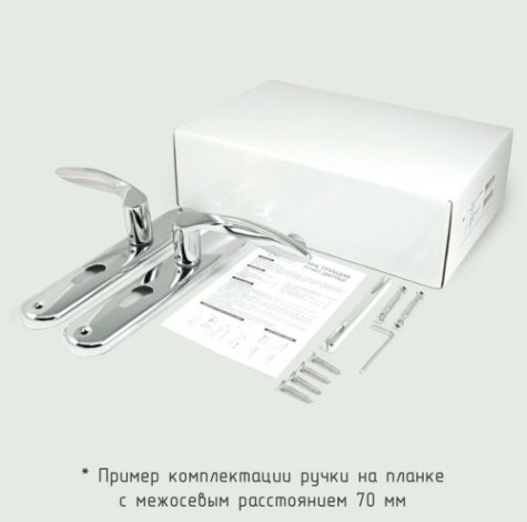 Ручка на планке НОРА-М 106-70 мм комплект "Матовый никель" [17012]