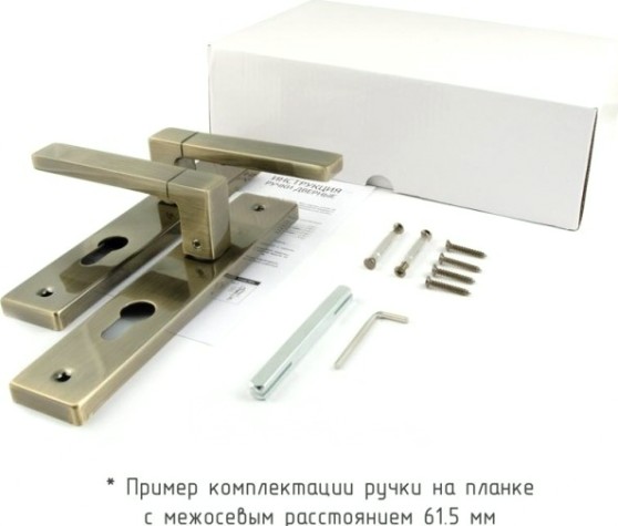 Ручка на планке НОРА-М 109-62 мм NEW комплект "Матовый никель" [17008]