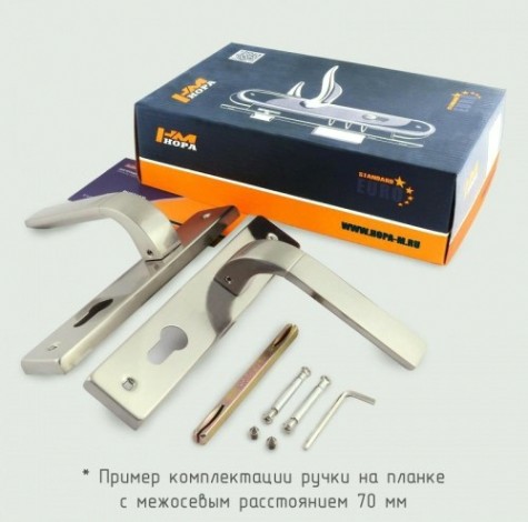 Ручка на планке НОРА-М 109-70 мм комплект "Золото" [16272]