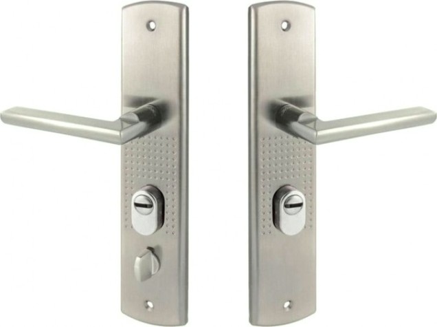 Ручка на планке НОРА-М 200-108 правая для китайских дверей "Матовый никель" [16412]