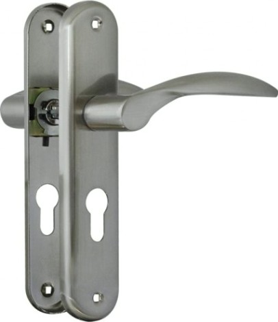 Ручка на планке НОРА-М 94-55 мм комплект "Матовый хром/Хром" [16893]