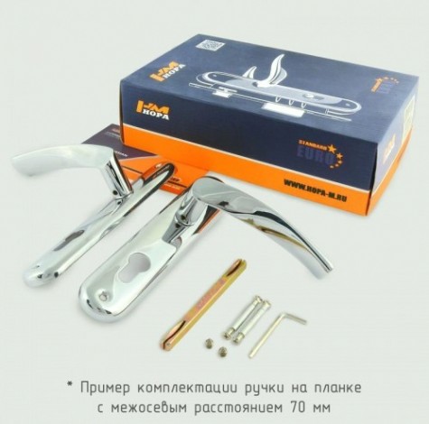 Ручка на планке НОРА-М 96-70 мм комплект "Старая медь" [11968]