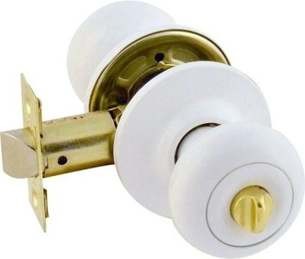 Ручка защелка кноб НОРА-М Н "Белая" фиксатор [15716]