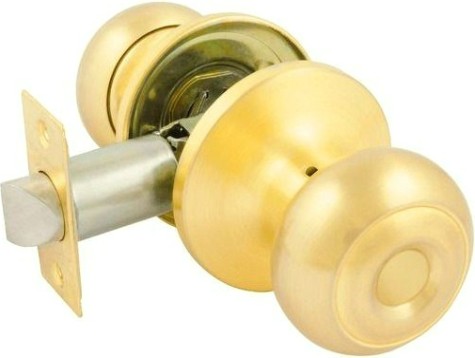 Ручка защелка кноб НОРА-М Н "Матовое золото" без запирания [15729]