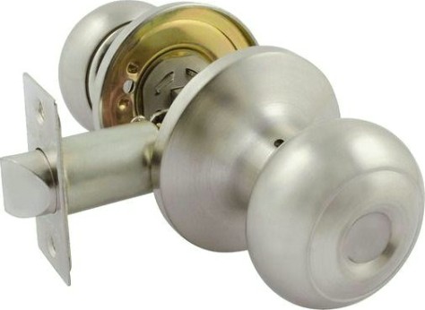 Ручка защелка кноб НОРА-М Н "Матовый никель" без запирания [15730]