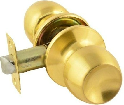 Ручка защелка кноб НОРА-М ЗР1 "Матовое золото" без запирания [15596]