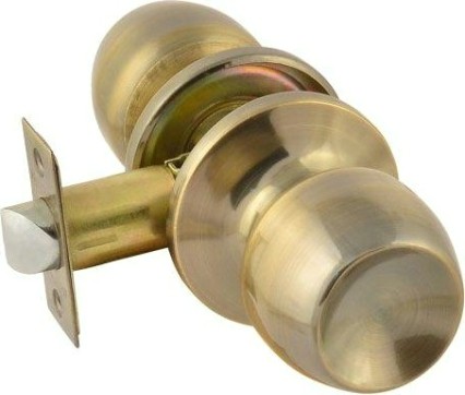 Ручка защелка кноб НОРА-М ЗР1 "Старая бронза" без запирания [15598]