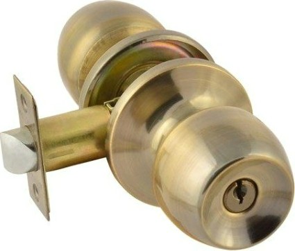 Ручка защелка кноб НОРА-М ЗР1 "Старая бронза" ключ/фиксатор [15580]