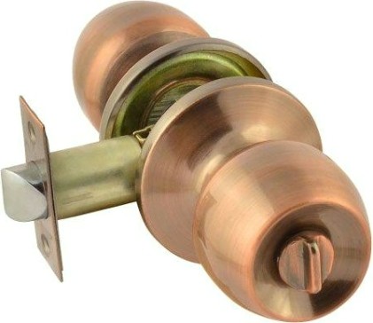 Ручка защелка кноб НОРА-М ЗР1 "Старая медь" фиксатор [15590]