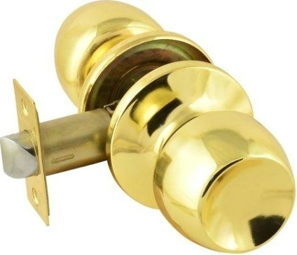 Ручка защелка кноб НОРА-М ЗР1 "Золото" без запирания [15595]