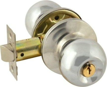 Ручка защелка кноб НОРА-М ЗШ "Хром" ключ/фиксатор [15687]