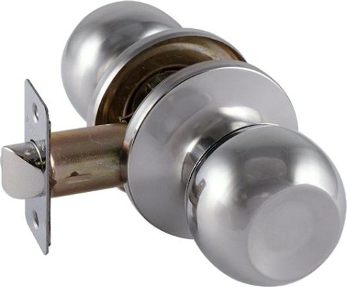 Ручка защелка кноб НОРА-М ЗШ ISPARUS "Хром"без запирания [16803]