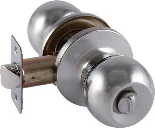 Ручка защелка кноб НОРА-М ЗШ ISPARUS "Хром" фиксатор [16797]