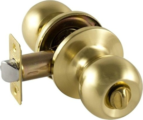 Ручка защелка кноб НОРА-М ЗШ ISPARUS "Матовое золото" фиксатор [16793]