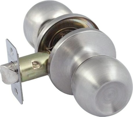 Ручка защелка кноб НОРА-М ЗШ ISPARUS "Матовый никель" без запирания [16800]