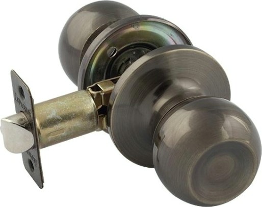 Ручка защелка кноб НОРА-М ЗШ ISPARUS "Старая бронза" без запирания [16801]