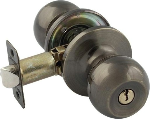 Ручка защелка кноб НОРА-М ЗШ ISPARUS "Старая бронза" ключ/фиксатор [16789]