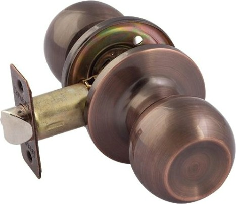 Ручка защелка кноб НОРА-М ЗШ ISPARUS "Старая медь" без запирания [16802]