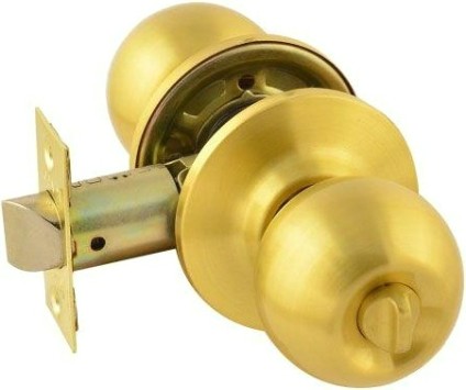 Ручка защелка кноб НОРА-М ЗШ "Матовое золото" фиксатор [15691]