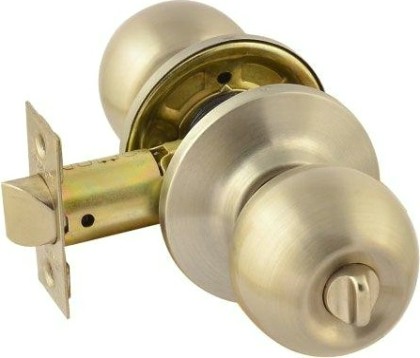 Ручка защелка кноб НОРА-М ЗШ "Матовый никель" фиксатор [15692]