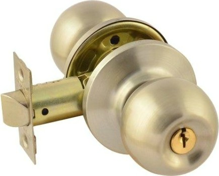 Ручка защелка кноб НОРА-М ЗШ "Матовый никель" ключ/фиксатор [15683]