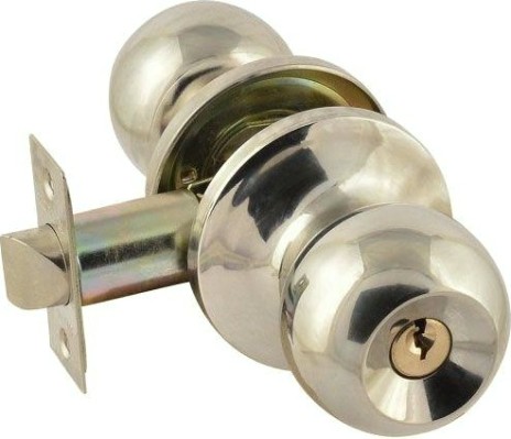 Ручка защелка кноб НОРА-М ЗШ-STD "Хром" ключ/фиксатор [13742]