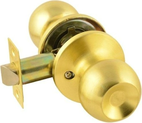 Ручка защелка кноб НОРА-М ЗШ-STD "Матовое золото" без запирания [13750]