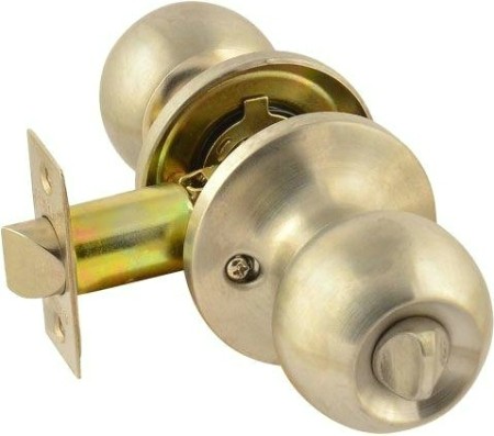 Ручка защелка кноб НОРА-М ЗШ-STD "Матовый никель" фиксатор [13745]