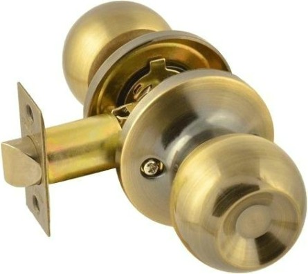 Ручка защелка кноб НОРА-М ЗШ-STD "Старая бронза" без запирания [13753]