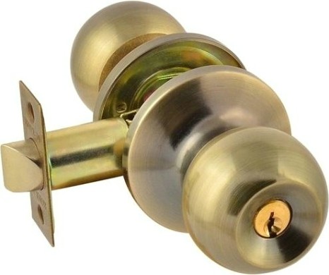 Ручка защелка кноб НОРА-М ЗШ-STD "Старая бронза" ключ/фиксатор [13741]