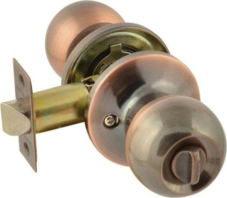 Ручка защелка кноб НОРА-М ЗШ-STD "Старая медь"фиксатор [13746]