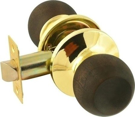 Ручка защелка кноб НОРА-М ЗШ-STD "Темное дерево" без запирания [6452]