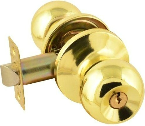 Ручка защелка кноб НОРА-М ЗШ-STD "Золото" ключ/фиксатор [13737]