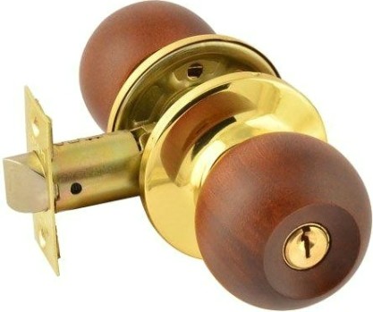 Ручка защелка кноб НОРА-М ЗШ "Темное дерево" ключ/фиксатор [15686]